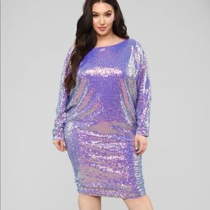 Iridescent Sequin Party Dress
